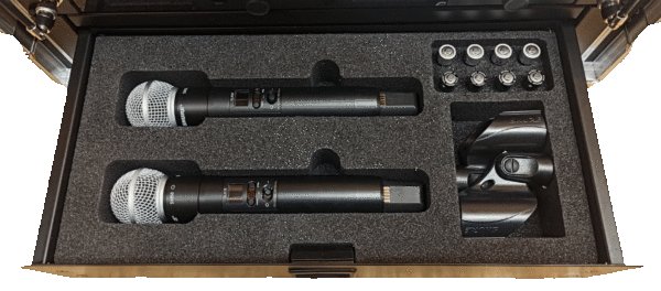 Schaumstoffeinlage für 2 Shure SLXD Funkmikrofone – Bild 2
